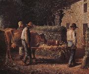 Jean Francois Millet Cow Spain oil painting artist